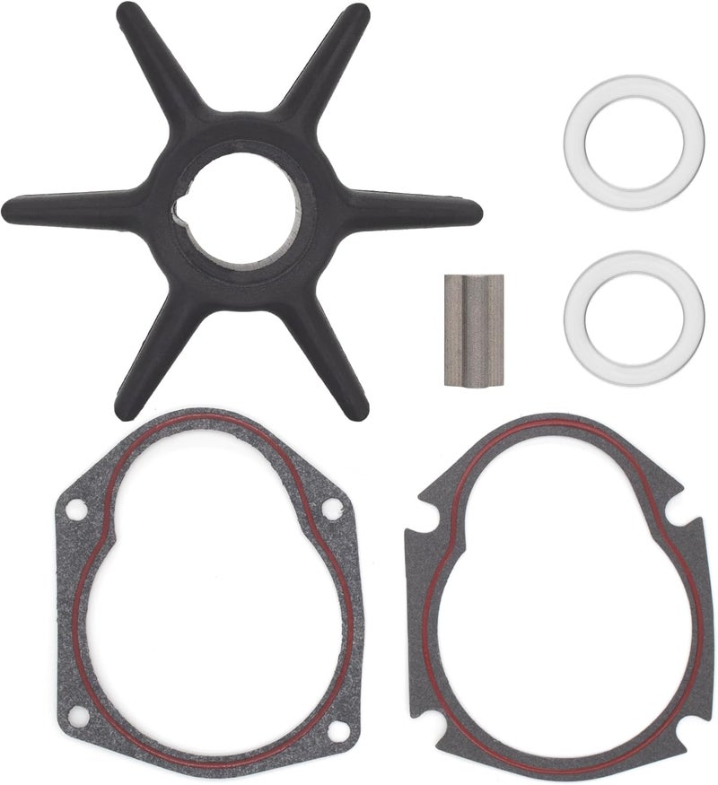 QUICKMARINER 19453T Water Pump Impeller Service Kit for Mercury Marine Force 30-75 HP Outboard Motor Replacement 47-19453 47-19453T Sierra 18-8900 with Key and Gaskets - Image 5